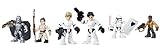 Star Wars Galactic Heroes Rey (Jakku), Captain Phasma, Luke Skywalker, Han Solo, Finn & First Order Stormtrooper Figure Bundle