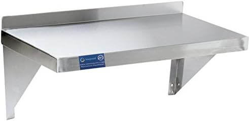 AmGood Stainless Steel Wall Shelf - Heavy Duty, Commercial Grade, Wall Mount, NSF Certified - All Sizes (18" Width x 48" Length)