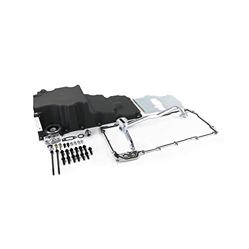TSP 81073BK Low-Profile Retro-Fit LSX Aluminum Rear Sump Oil Pan, Aluminum, Black - Thumbnail 2