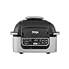 Ninja Foodi Health Grill and Air Fryer [AG301UK] 5.7 Litres, Brushed Steel and Black
