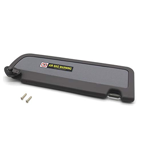 Ezzy Auto Atlas Gray Left Driver Side Sun Visor for Honda Civic 2006 2007 2008 2009 2010 2011 EX LX Sedan SI Coupe 83280-SNA-A01ZA - Thumbnail 3