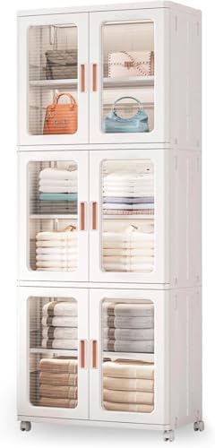 Double Layer Foldable Storage Box, Extra Large Dual Opening Storage Organizer, Stackable Bins with Lids & Wheels, Clothes Snacks Toys & Books, Collapsible Container for Home Office Outdoor Car (2Pcs)