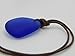Handmade Cobalt blue Leather Sea Glass Necklace, Sea Glass Jewelry, Leather Jewelry, Men's Leather Necklace, Women's Leather Necklace