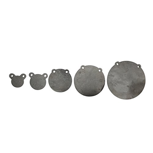 Set of 5 Titan AR500 Steel Pistol Shooting Targets 3" 4" 6" 8" 10" x 3/8" Thick