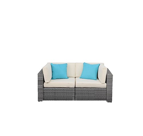 Do4U 3-12 Pieces Outdoor Rattan Sofa Wicker Sectional Patio Furniture set | Patio, Backyard, Poo ...