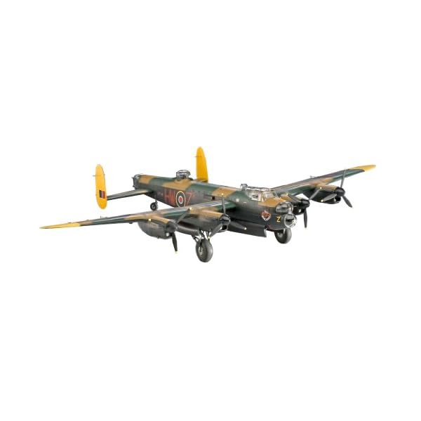 Revell REV-04300 Flugzeugbomber Avro Lancaster Mk.I/III, Flugzeugmodellbausatz 1:72, 29,5 cm/42,8cm Royal Air Force (RAF) Modelmaking, unlackiert – Bild 4
