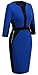 Homeyee Stretch Tunic Pencil Sheath Dress U837 (8, Blue)