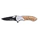 Palmetto Wood Shop - Engraved TF876 Pocket Knife - Personalized Gifts for Men, Custom Knife for Hunting, Camping, Everyday Carry - 3.25-inch 3Cr13 Stainless Steel Blade, 4.5-inch Pakkawood Handle