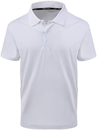 ZITY Mens Polo Shirt Cool Quick-Dry Sweat-Wicking Color Block Short Sleeve Sports Golf Tennis T-Shirt