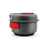 Alocs Camping Cookware, Portable Camping Stove with 2L Pot and Windshield Outdoor Cooking Set for Backpacking Hiking Picnic BBQ