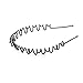 Chirstmas Sale -Unisex Black Spring Wave Metal Hoop Hair Band Girl Men`s Head Band Accessory (1 pc)