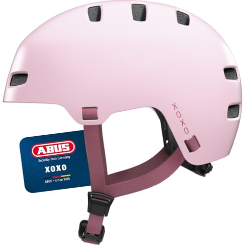 ABUS Fahrradhelm XOXO - Cityhelm im Skater-Look - Helm für Skateboard, Fahrrad, Scooter - mit optimiertem Kinnpolster - für Jugendliche und Erwachsene