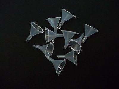10pcs Small Plastic For Perfume Diffuser Bottle Mini Liquid Oil Funnels