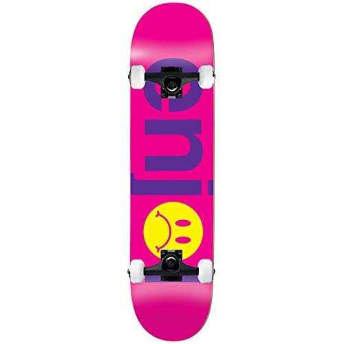 Enjoi Skateboard Complete Frowny Face No Brainer Purp 7.75" 