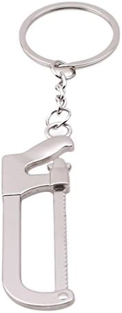 SOURBAN Wrench Spanner Key Chain Ring Keyring Gift Keyfob Tools Useful Car Keychain Spanner Keychain Stainless Steel,H-402 saw