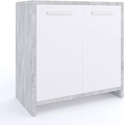 Vicco Sink base cabinet Kiko, Concrete/White, 58 x 60 cm