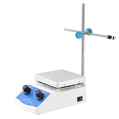 Belovedkai Magnetic Stirrer, Heating Hot Plate Magnetic Mixer Dual Controls 1000ML Lab Laboratory Equipment - Thumbnail 4