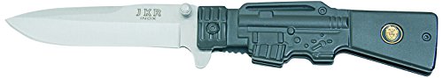 Joker Rescue Knife with Machine Gun Handle, Black, 8.07-Inch
