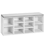 Irontar Cubby Storage Bench with Adjustable