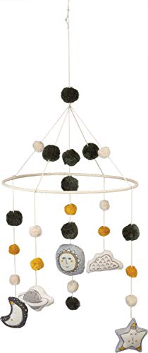 Primitives by Kathy Baby Hanging Mobile, 12" Diameter, Galaxy