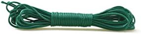 FreshHear Pack of 1 for 5m Korea Waxed Cotton Cord Size 1x1mm Color Emerald Green