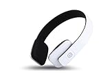 MARSEE Bluetooth 4.1 High Fidelity Wireless Over-Ear Headphones for Smart Phones & Tablets - White