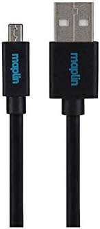 Maplin USB-A to 8 Pin Mini USB Cable 3m Black