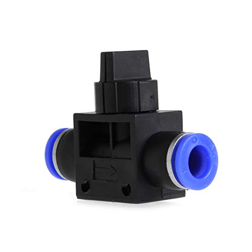 PE verschraubung, Pneumatische Luft 2-Wege-Schnellanschlüsse Druckanschlussrohrschlauch Kunststoff 4 mm 6 mm 8 mm – Bild 3