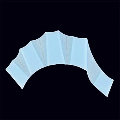 NiceButy Silicone Swimming Hand Fins Flippers Palm Finger Webbed Gloves Paddle M Size