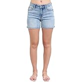 Judy Blue Mid Rise Vintage Wash Dad Shorts 15295