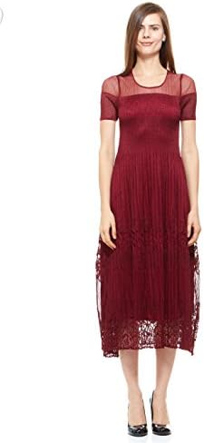 Red Jeans Women's Pleated Maxi Fashionable Dress by Red Jeans