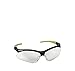 KleenGuard V30 Nemesis Small Safety Glasses (38480), Lightweight, Indoor / Outdoor Lens, Black Frame with Green Tips, 12 Pairs / Case