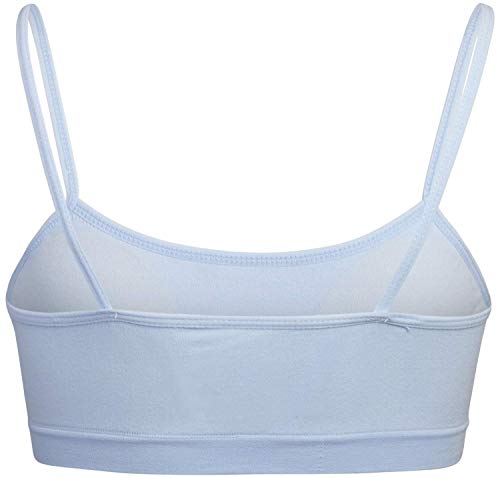 Girls Training Bra 4-Pack - Racerback Seamless Sports Bra With Removable Pads For Teens (14-16 Years)