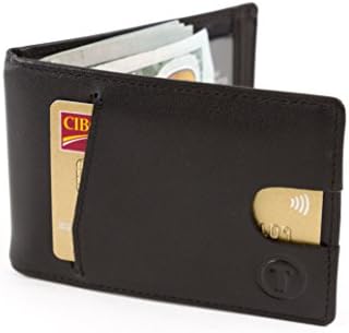 Travami RFID Blocking Slim Minimalist Money Clip Wallets for Men