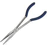 GreatNeck L11S 11 Inch Long Reach Long Nose Pliers | Designed for Mechanics, Technicians, and Contractors | Work with Delicate or Difficult-to-Reach Pieces | Milled-Jaws | Steel â€œNeedle Noseâ€