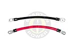 Spartan Power 4/0 AWG Gauge Battery Cable Set - Made in the USA, Lifetime Crimp Warranty - Many Lengths Available 1 ft 5/16"