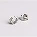 OwMell 925 Sterling Silver Ear Clip Cuff Wrap Vintage Carved Leaf Earrings Eardrop Non Pierced
