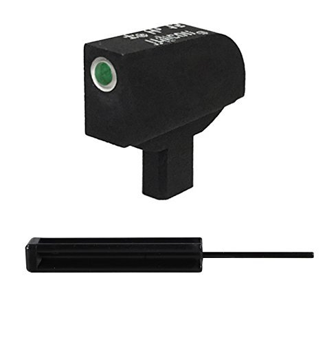 Ultimate Arms Gear Kensight Stake-on Patridge front Sight for Springfield Armory Mil-Spec 1911, 0.080 tenon, green Tritium insert white outline 3/32 Pin Punch Armorers Gunsmith Tool