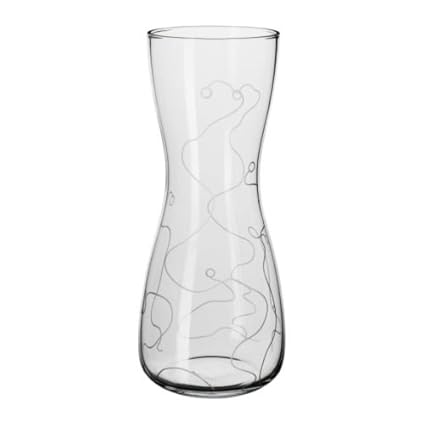 Ikea Blomster Vase Clear Glass Patterned 30 Cm Amazon Co Uk