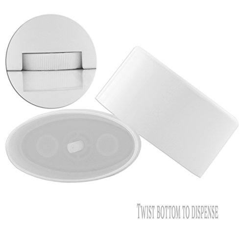 2.5 Ounce / 75ml Empty Deodorant Containers (8-Pack); BPA-Free PP Plastic White Twist-Up Refillable Tubes for DIY Deodorant, Aromatherapy, Heel Balm, Bug Repellant, Etc.