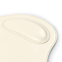 Londo Leather Oval Mousepad with Wrist Rest
