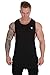 YoungLA Long Tank Tops Men Muscle Shirt Gym Training 306 Bk L Black