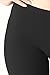 Womens Cotton Spandex Leggings by In Touch in Black, Large