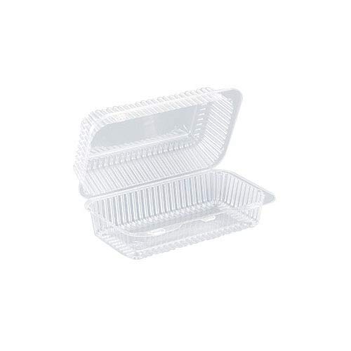 Inline Plastics SLP35 Surelock Clear Hinged Loaf-Cake Container 8.8 Inch x 5.3 Inch x 3.3 Inch High - Pack of 10