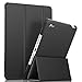 rooCASE iPad 9.7 2018/2017 Case, Optigon Lightweight Slim Shell Trifold Case Stand with Auto Sleep/Wake Function for Apple iPad 9.7 Inch (iPad 5th/6th Gen), Black