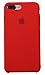 Soft Liquid Silicone iPhone 8 Plus Cover Case Inner Soft Microfiber Cloth Lining Cushion for iPhone 7 Plus/for iPhone 8 Plus (Red)