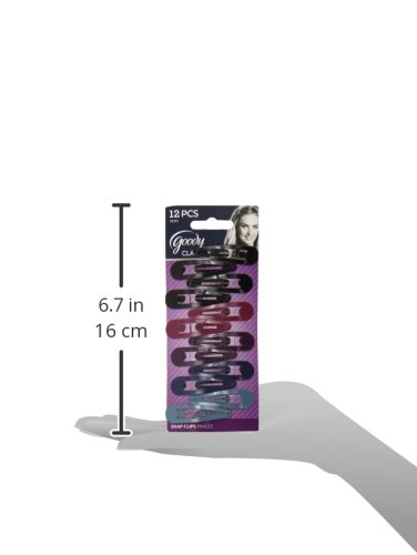 Goody Women's Classics Painted Contour Clips, 12 Count