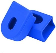 Bicycle Crank Protectors Mountain Bike Silicone Sleeve Cover Road Bike Gel Crankset Universal Bicycle Crankset Crank Cover Arm Boots/Protectors（2Pcs Blue）