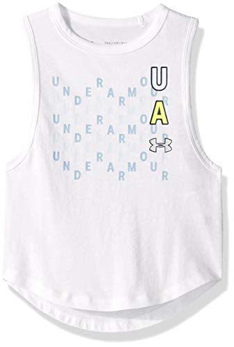 Camiseta sin mangas con insignia Under Armour para niña