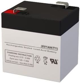 NP1-6 6 Volt 1 AmpH SLA Replacement Battery with F1 Terminal